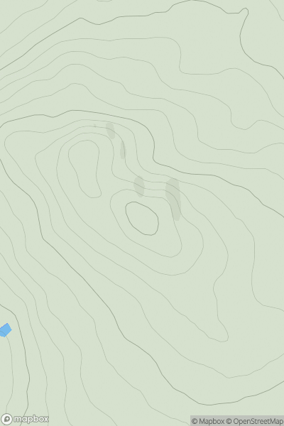 Thumbnail image for Cult Hill [Central Scotland from Dumbarton to Montrose] showing contour plot for surrounding peak